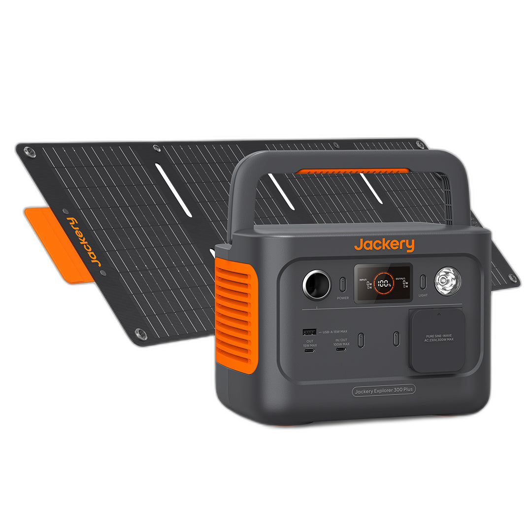 Jackery Set – Explorer 300 Plus + SolarSaga 40W Mini